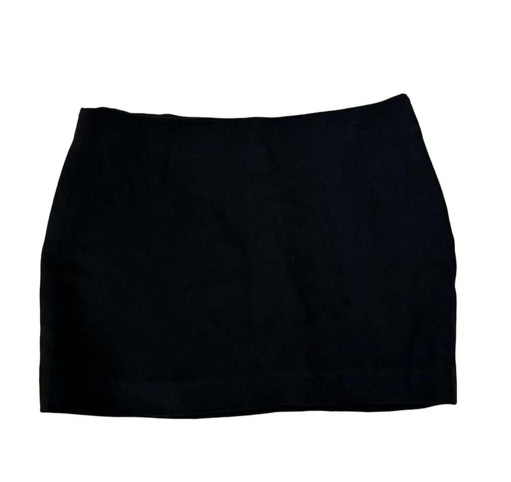 Reformation Black Mini Skirt Size 0